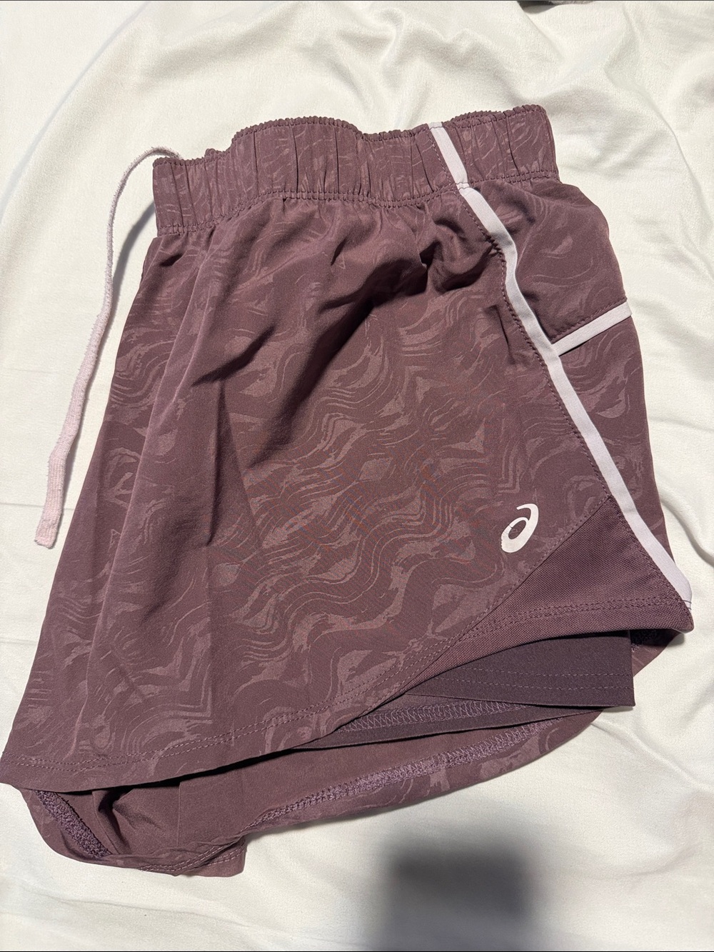 Asics Mauve Athletic Skort with White Trim